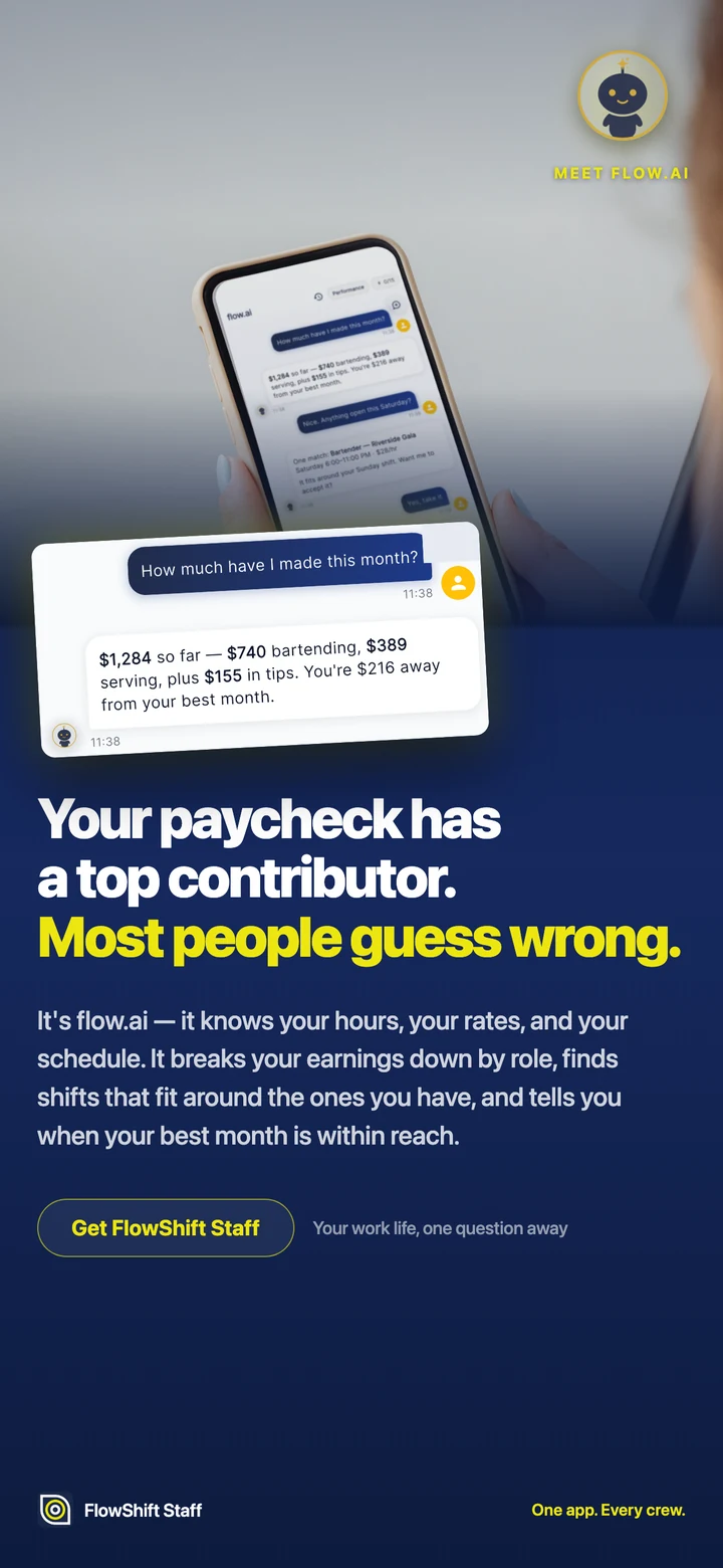 Your paycheck has a top contributor — flow.ai breaks your earnings down by role